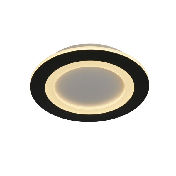 LED Deckenleuchte dimmbar 3000-6500K Schwarz Ø25 cm