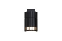 Au&szlig;enleuchte Aluminium Schwarz GU10 IP44 T:11,3 cm