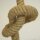 Tischlampe Tau Stoff Natur Beige Modern E27 Ø30 cm rund