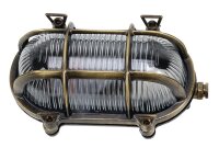 Applique ext&eacute;rieure laiton Maritim ovale IP64...