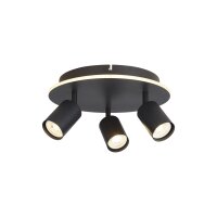 Deckenspot Metall Schwarz GU10 &Oslash;29 cm...