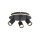 Deckenspot Metall Schwarz GU10 Ø29 cm 3-Stufen-Dimmung