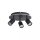 Deckenspot Metall Schwarz GU10 Ø29 cm 3-Stufen-Dimmung