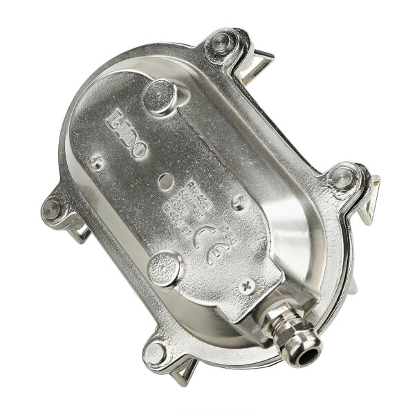 Lampe de bateau extérieur laiton en nickel IP64 ovale