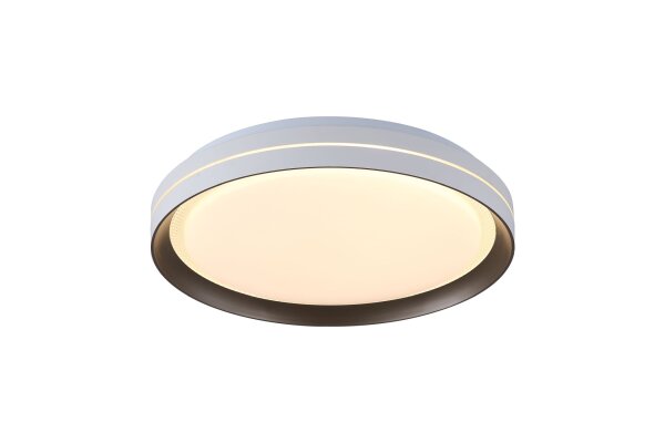 LED Deckenleuchte dimmbar 3000K Metall Weiß Ø39 cm rund