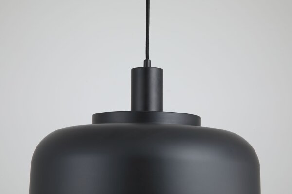 Hängelampe Metall Schwarz Weiß E27 Ø37 cm Loft
