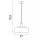 Hängelampe Metall Schwarz Weiß E27 Ø37 cm Loft