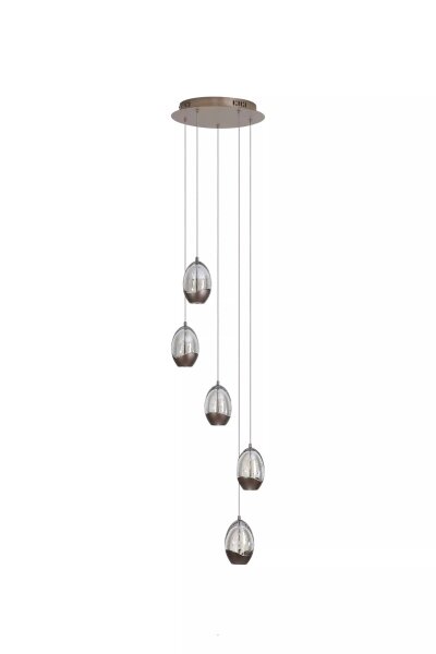 LED Hängelampe 3000K Glas Bronze-Braun Champagner
