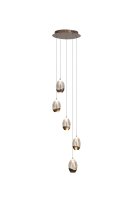 LED H&auml;ngelampe 3000K Glas Bronze-Braun Champagner