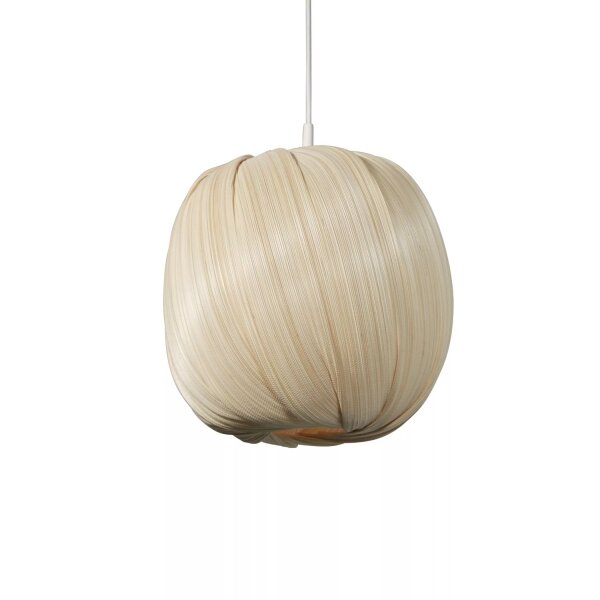 Lampenschirm Bambus Geflecht Beige E14 E27 Ø30 cm Loft