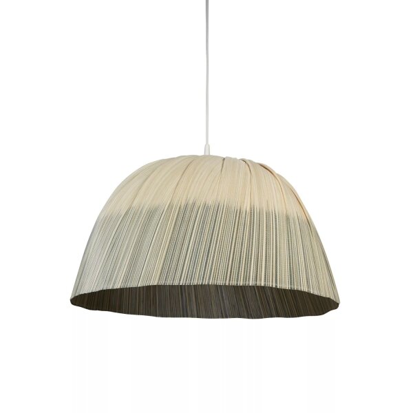 Lampenschirm Bambus Geflecht Natur Blau E14 E27 Ø58 cm