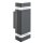 Außenleuchte Aluminium Glas Schwarz GU10 IP44 H:24 cm