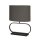 Tischlampe Metall Baumwolle Schwarz Grau E27 H:59 cm