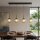 LED Pendelleuchte 3000K Glas Bronze Champagner L:90 cm