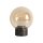 LED Tischlampe dimmbar 3000K Glas Bronze Champagner