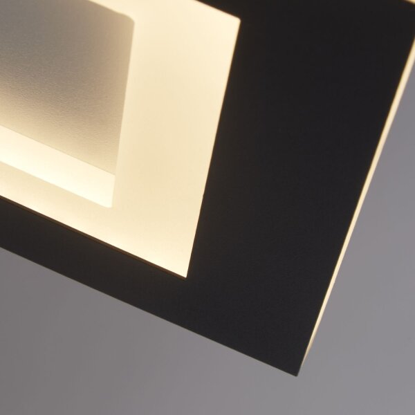 LED Deckenlampe Fernbedienung 3000-6500K Schwarz Weiß