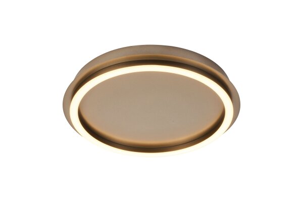 LED Deckenleuchte 3000K Metall Bronze-Braun Ø36 cm rund