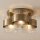 Deckenlampe Glas Metall Messing Antik E27 L:22cm Modern