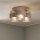 Deckenlampe Glas Sandfarben Bernstein E27 L:22 cm