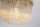 Deckenlampe Glas Metall Gold Champagner E14 Ø32 cm rund