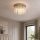 Deckenlampe Glas Metall Sandfarben E14 Ø32 cm 5-flammig