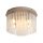 Deckenlampe Glas Metall Sandfarben E14 Ø32 cm 5-flammig