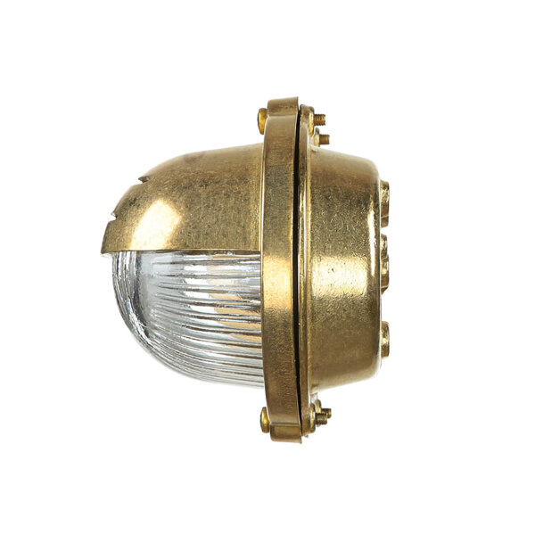 Lampe murale extérieure laiton Maritim ovale IP64 maison porte