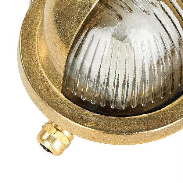 Lampe murale extérieure laiton Maritim ovale IP64 maison porte