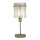 Tischlampe Glas Sandfarben E14 H:37,5 cm Stäbe Modern