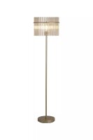 Stehlampe Glas Gold Champagner E27 H:152 cm...