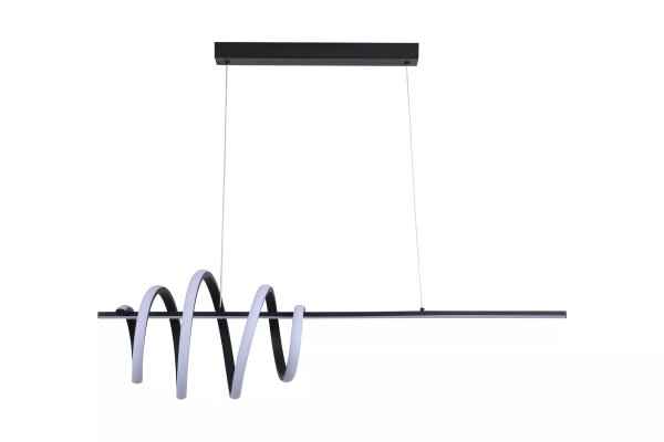 LED Hängelampe dimmbar 3000K Aluminium Schwarz L:100 cm