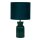 Tischlampe Keramik Samt Smaragdgrün 39,5 cm E14 modern