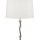 Stehlampe Stoff Silber Weiß E27 H:152 cm blendarm