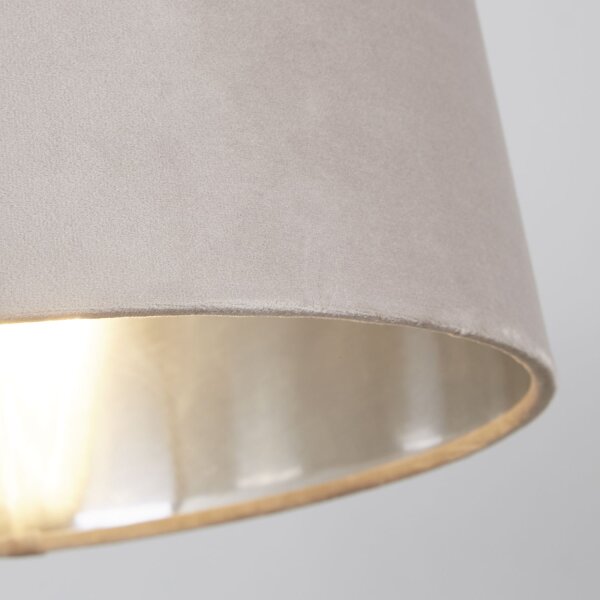 Lampenschirm Samt Nerz Gold E14 E27 Ø30 cm Loft konisch