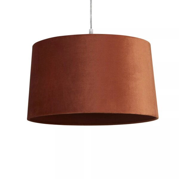 Lampenschirm Samt Orange Gold E14 E27 H:23 cm Loft