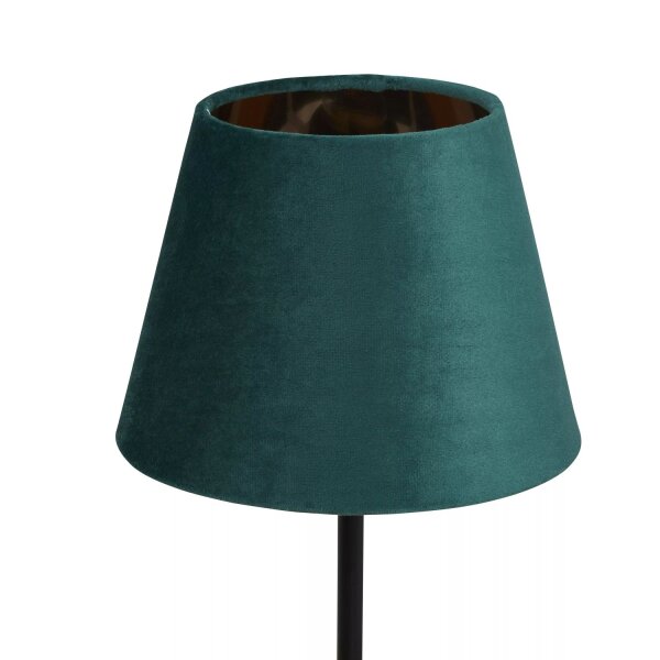 Lampenschirm Samt Smaragdgrün Gold E14 E27 H:15 cm Loft