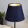 Lampenschirm Samt Marineblau Gold E14 E27 Ø20 cm Loft
