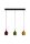 Pendelleuchte Aluminium Weinrot Grün Gold E14 L:71 cm