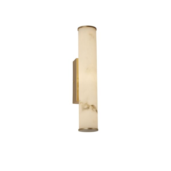 LED Wandlampe 3000K Harz Gold IP44 H:35 cm Zylinder