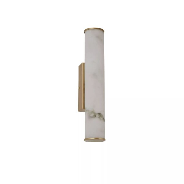 LED Wandlampe 3000K Harz Gold IP44 H:35 cm Zylinder