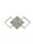 LED Wandleuchte 3000K Aluminium Silber H:22,5 cm modern