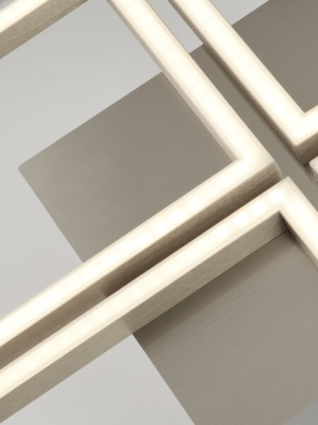 LED Wandleuchte 3000K Aluminium Silber L:74,5 cm modern
