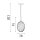 Pendelleuchte Glas Metall Messing Bernstein E14 Ø16 cm