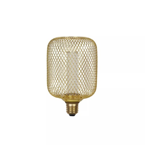 LED Leuchtmittel 1800K Glas Metall Gold E27 Ø10 cm