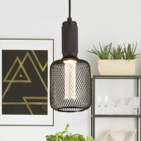 LED Leuchtmittel 2700K Glas Schwarz-Chrom E27 &Oslash;12 cm