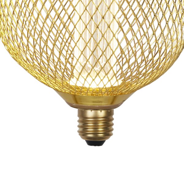 LED Leuchtmittel 2700K Glas Metall Gold E27 Ø14 cm