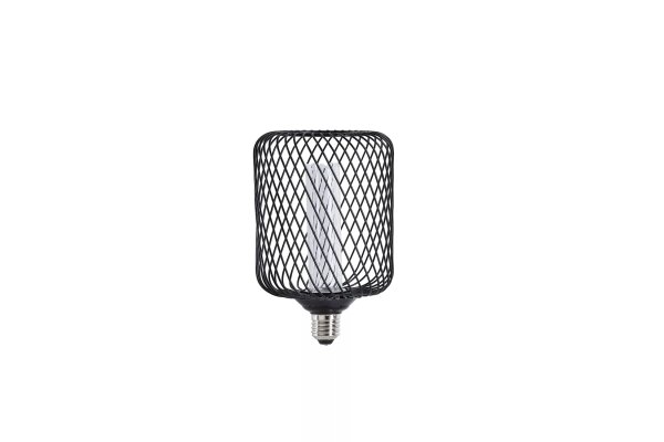 LED Leuchtmittel 2700K Glas Metall Schwarz E27 Ø12,2 cm