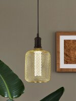 LED Leuchtmittel 4000K Glas Metall Gold E27 &Oslash;12 cm