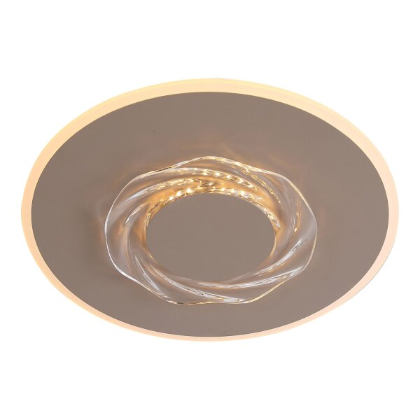 LED Deckenlampe dimmbar 2700-4000K Kristall Sandfarben