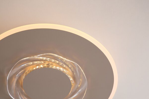 LED Deckenlampe dimmbar 2700-4000K Kristall Sandfarben